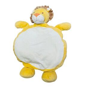 Stuffed Animal Lion Baby Mat For Tummy Time Cute & Cuddly Yellow & Beige Perfect